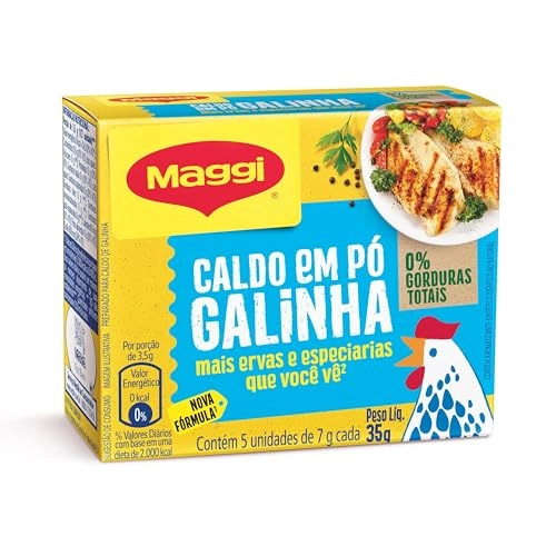 Caldo Pó Galinha Maggi Caixa 35g 5 Unidades