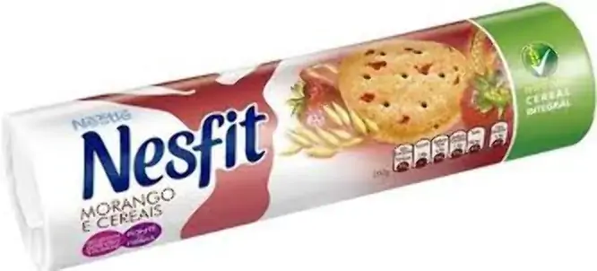 Bisc Integral Nesfit Morango E Cereais 140g