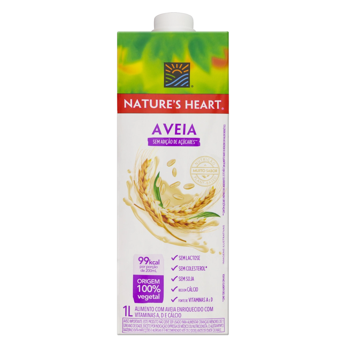 Bebida à Base De Aveia Natures Heart Caixa 1l