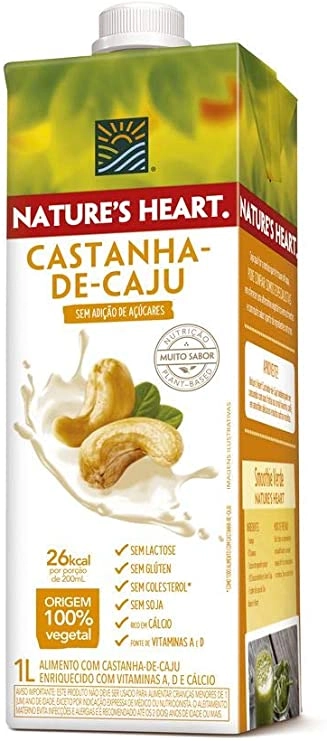 Bebida à Base De Castanha De Caju Natures Heart Caixa 1l