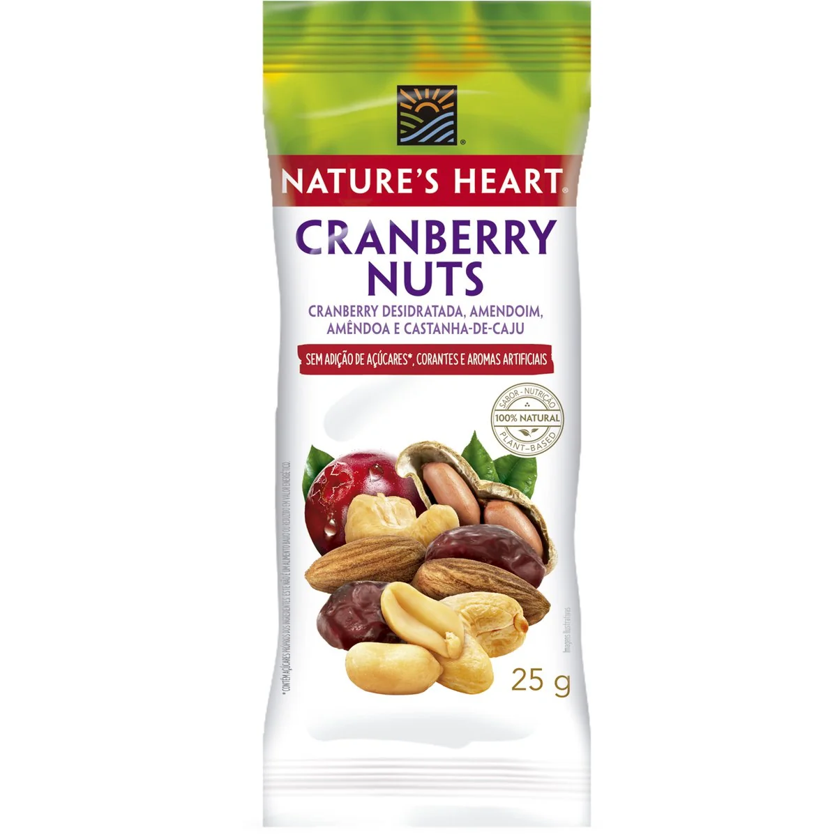 Snack Nature's Heart Cranberry Nuts 25 g