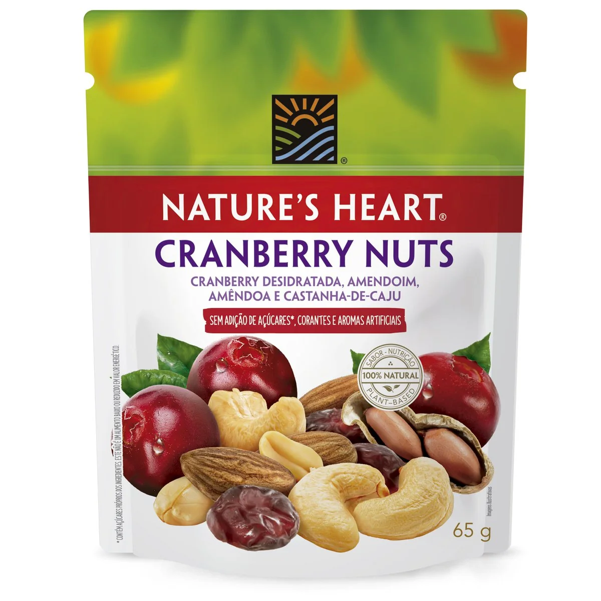 Snack Nature's Heart Cranberry Nuts 65 g