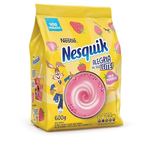 Pó Para Preparo De Bebida Morango Nesquik Pacote 600g
