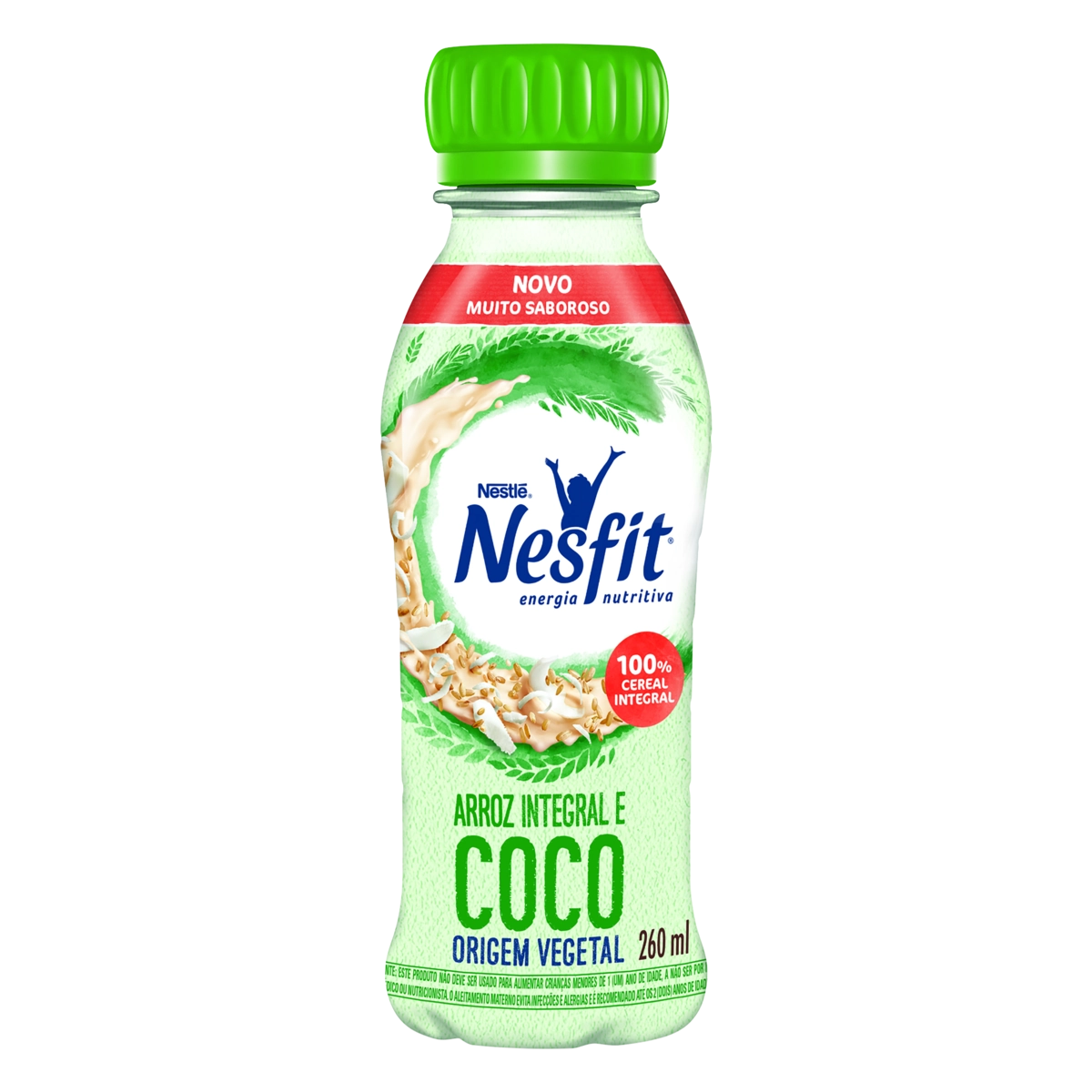 Bebida à Base De Arroz Integral E Coco Nesfit Frasco 260ml