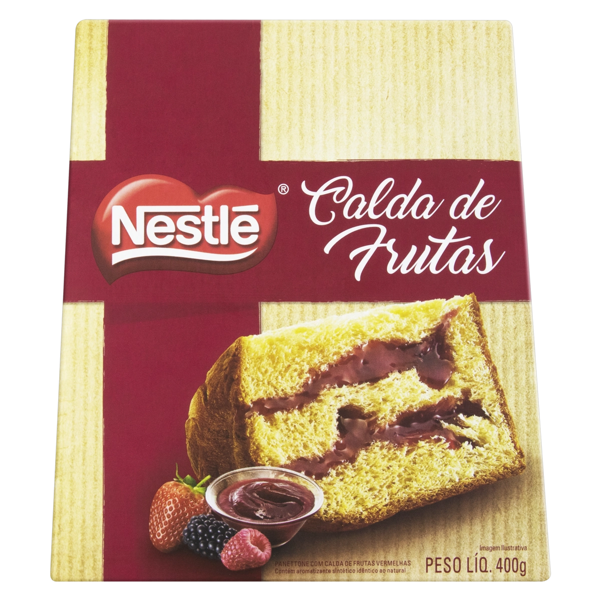 Panettone Calda Frutas Vermelhas Nestlé Caixa 400g