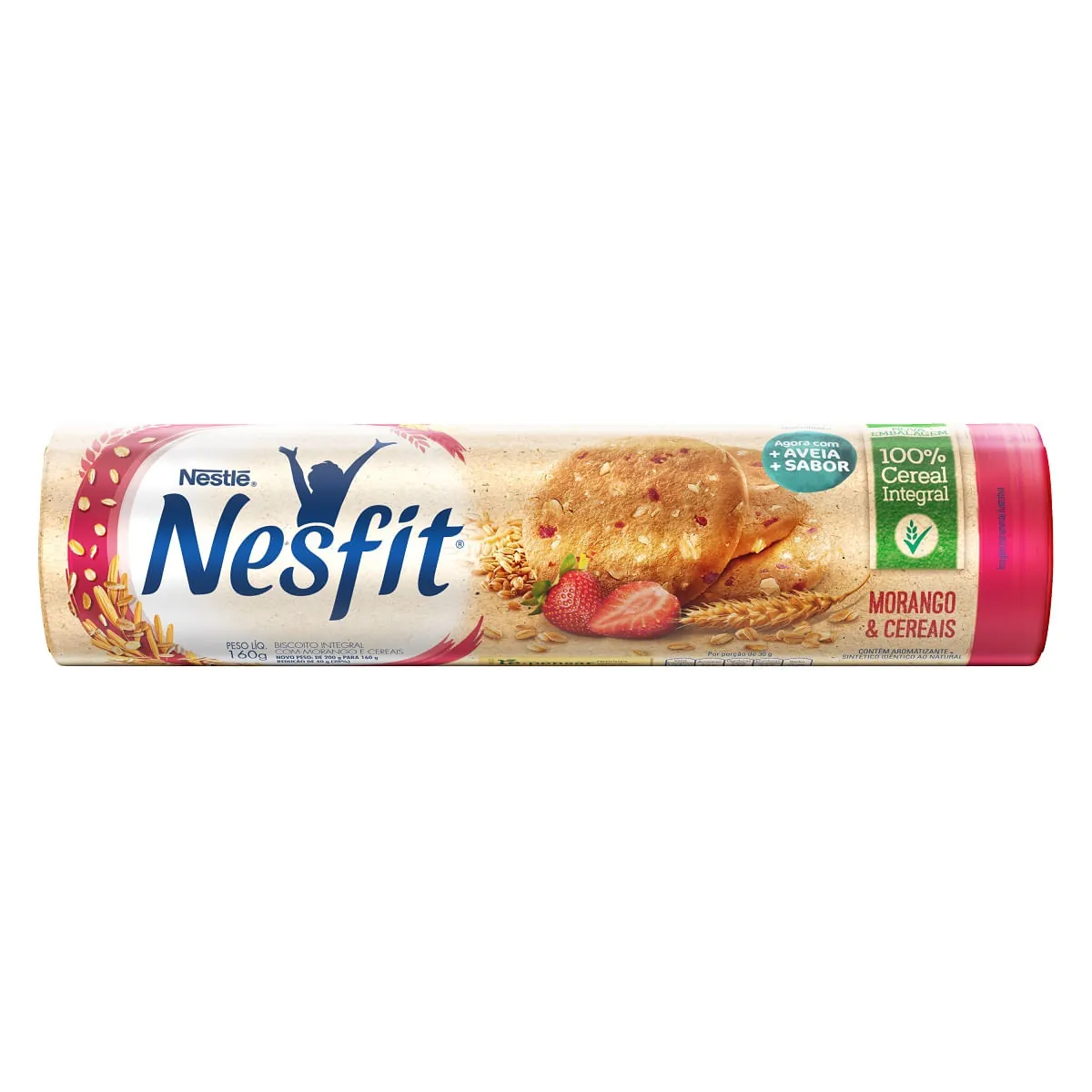 Biscoito Nesfit Morango E Cereais 160g