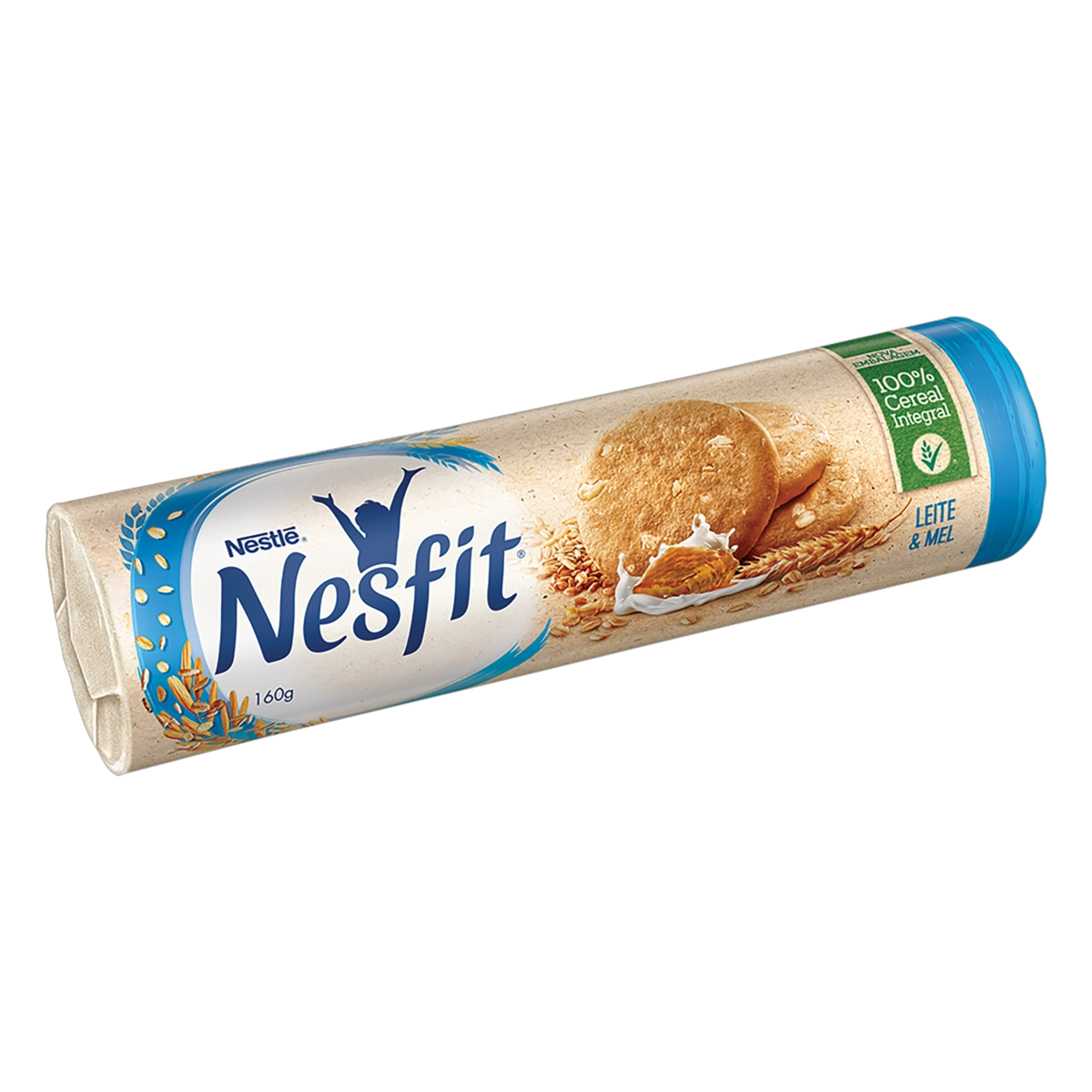 Biscoito Integral Leite Mel Nesfit Pacote 160g