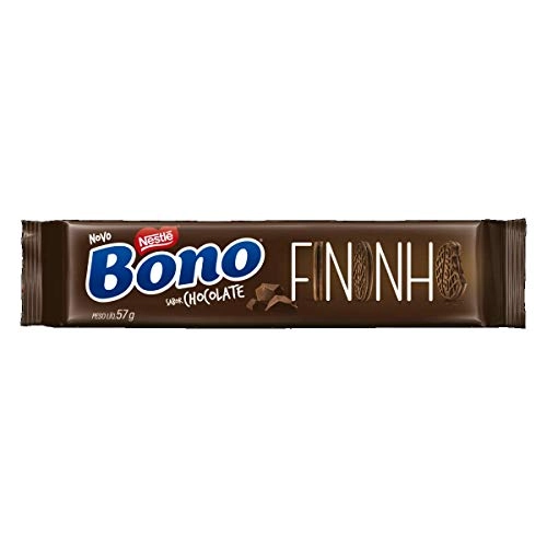 Biscoito Recheado Bono Fininho Sabor Chocolate Nestlé 57g
