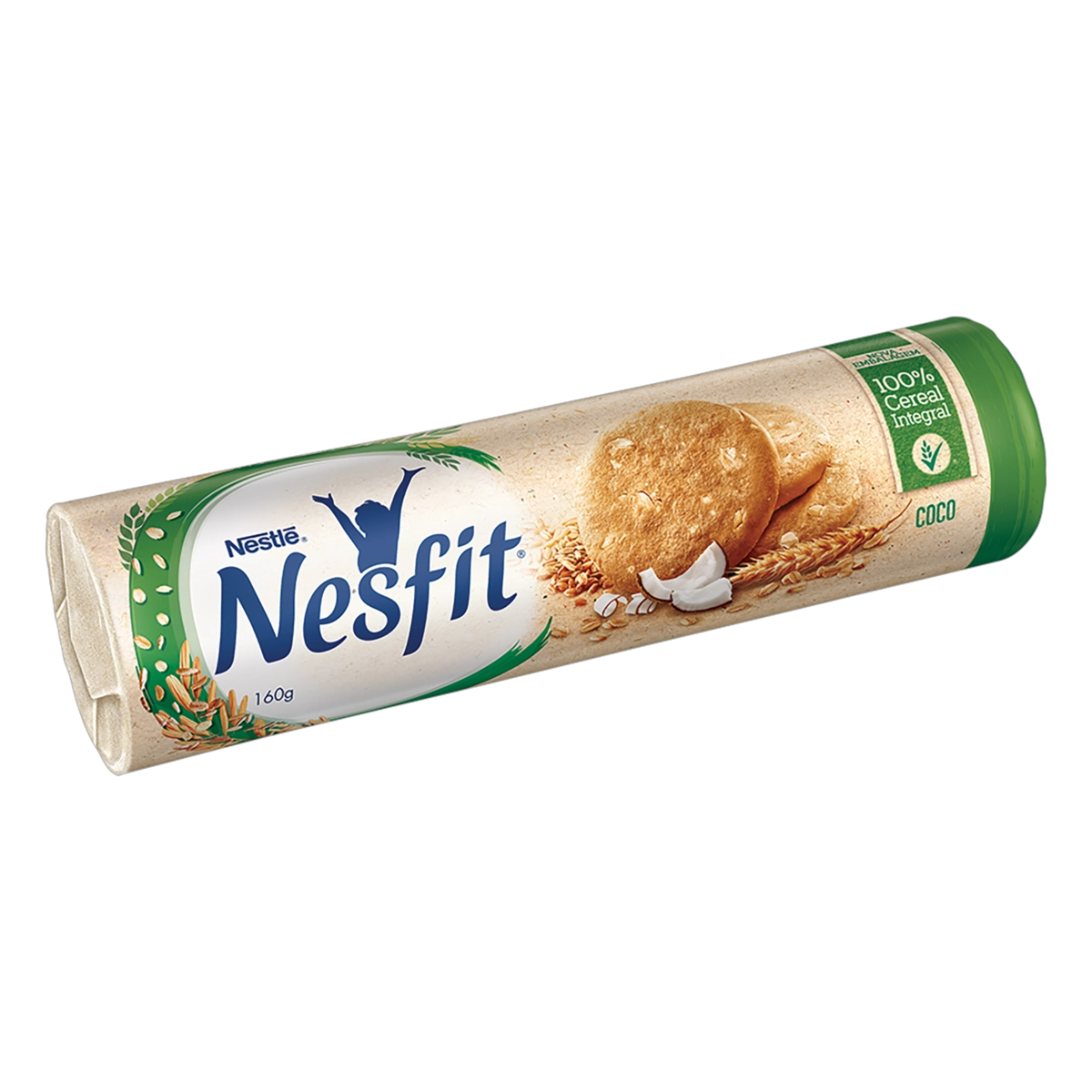 Biscoito Integral Coco Nesfit Pacote 160g