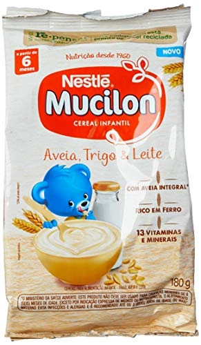 Cereal Infantil MUCILON Aveia, Trigo e Leite 180g