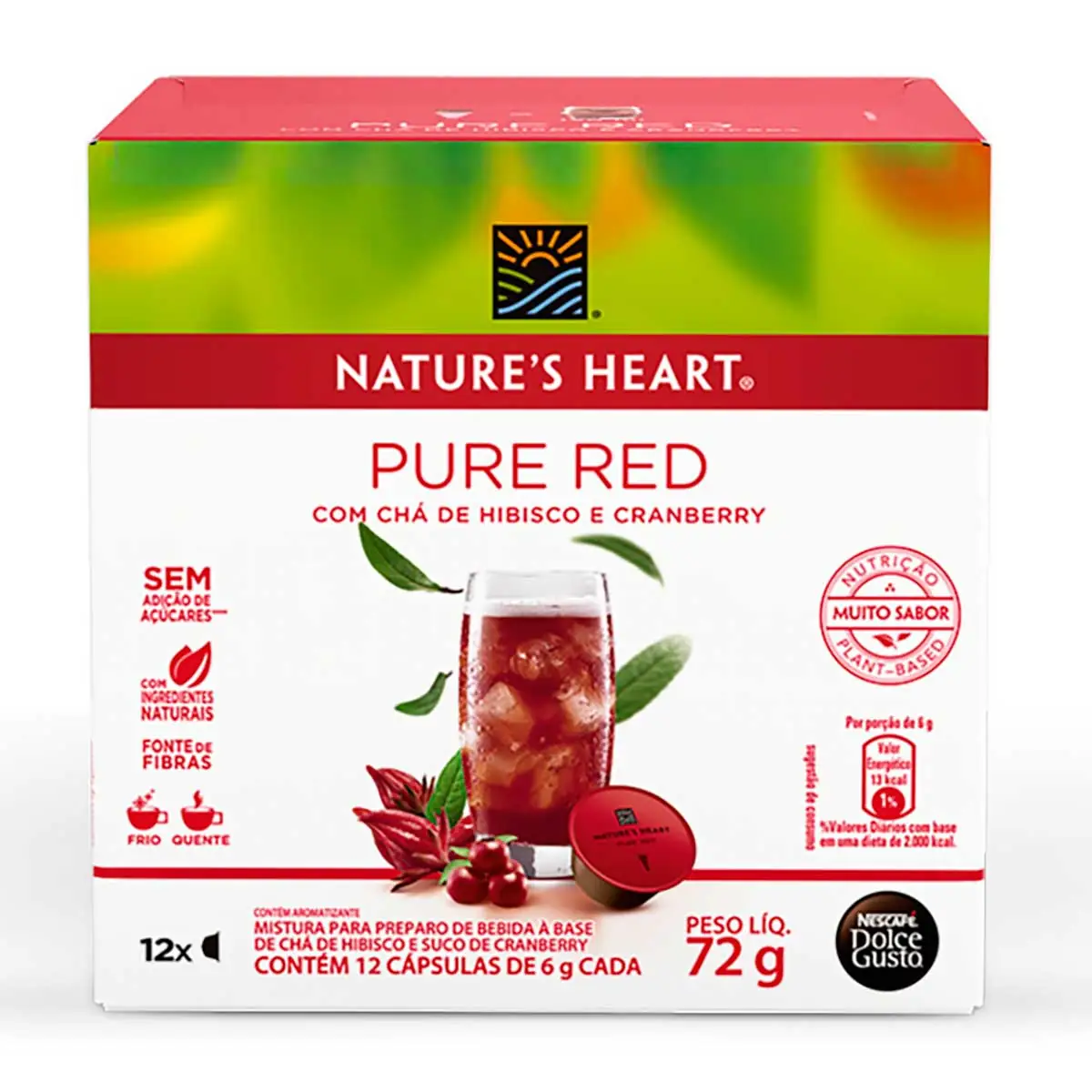 Chá NESCAFÉ DOLCE GUSTO Nature's Heart Pure Red 12 Cápsulas