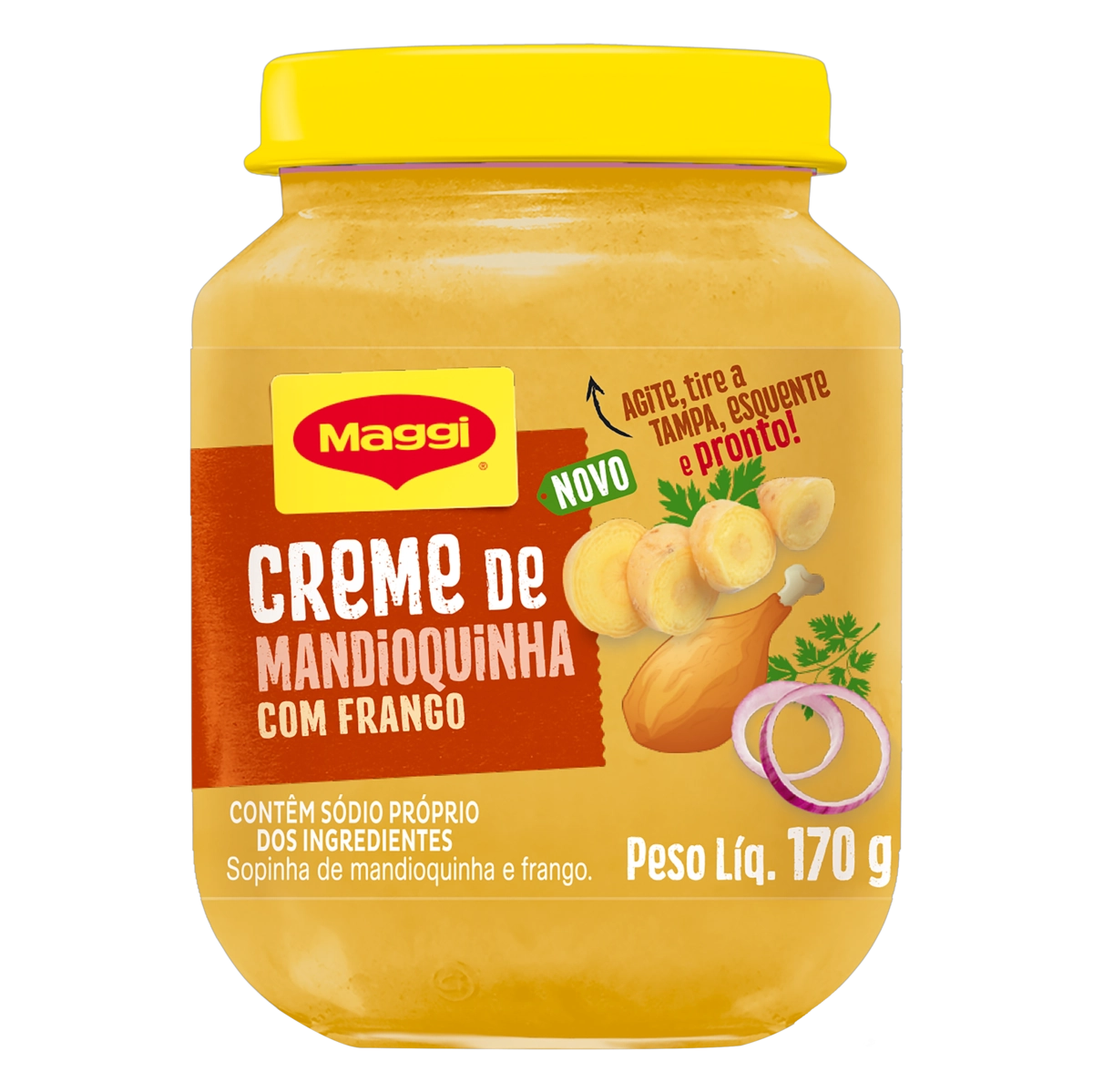 Creme Mandioquinha Com Frango Maggi Vidro 170g