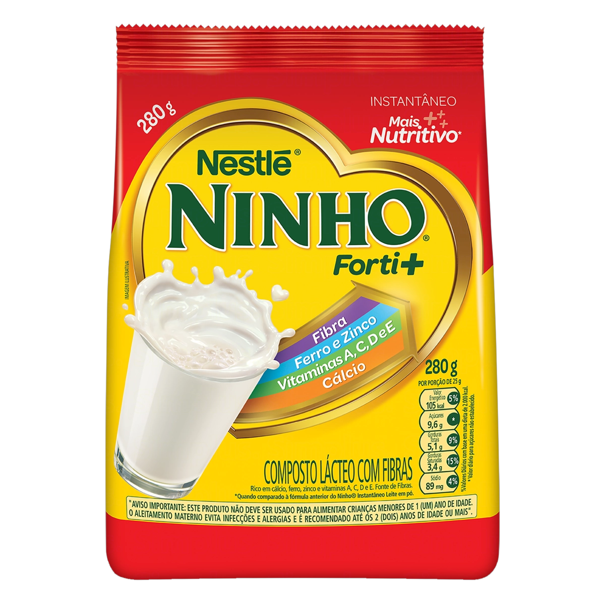 Composto Lácteo Ninho Forti Pacote 280g