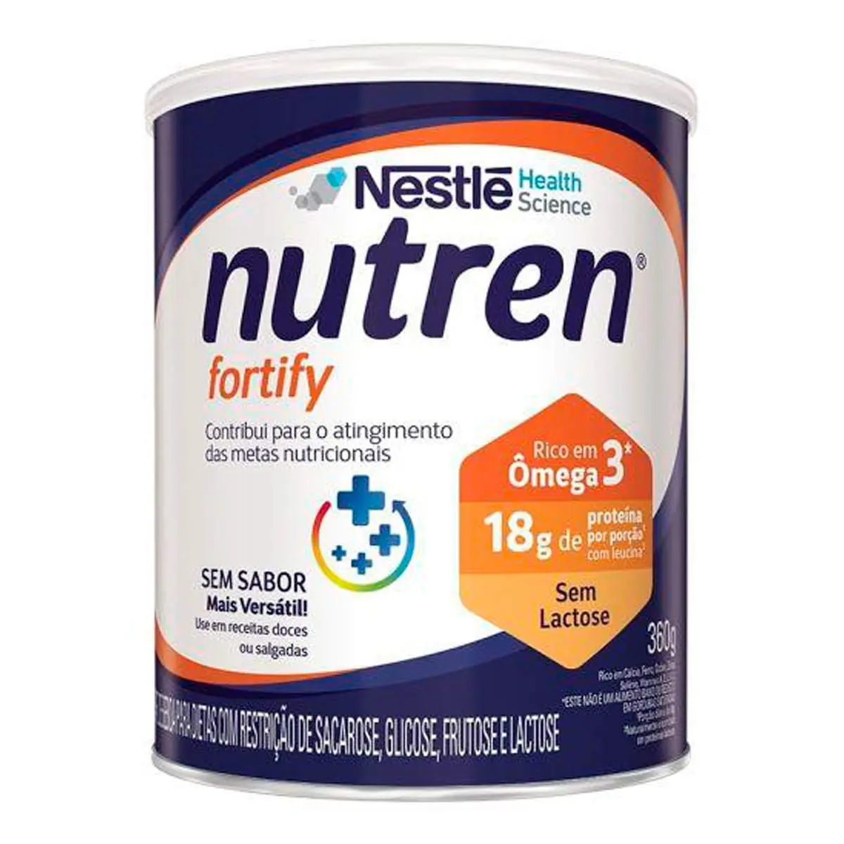 Pó Para Preparo De Bebida Sem Sabor Zero Lactose Nutren Fortify Lata 360g