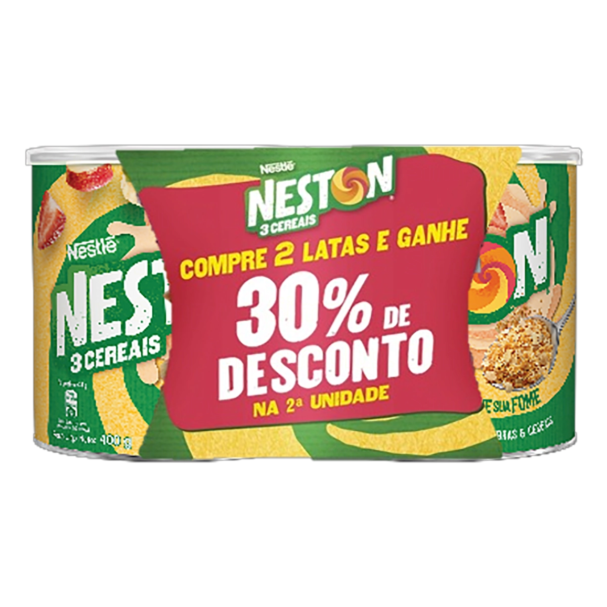 Pack Cereal Neston 3 Cereais Lata 800g 2 Unidades Grátis 30 De Desconto Na 2 Unidade