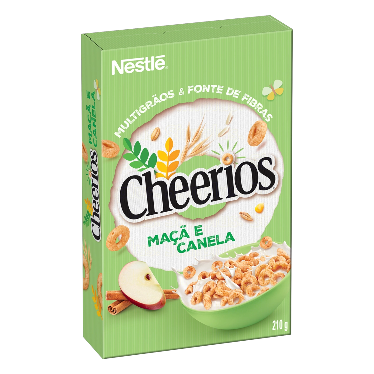 Cereal Matinal Maçã E Canela Cheerios Caixa 210g