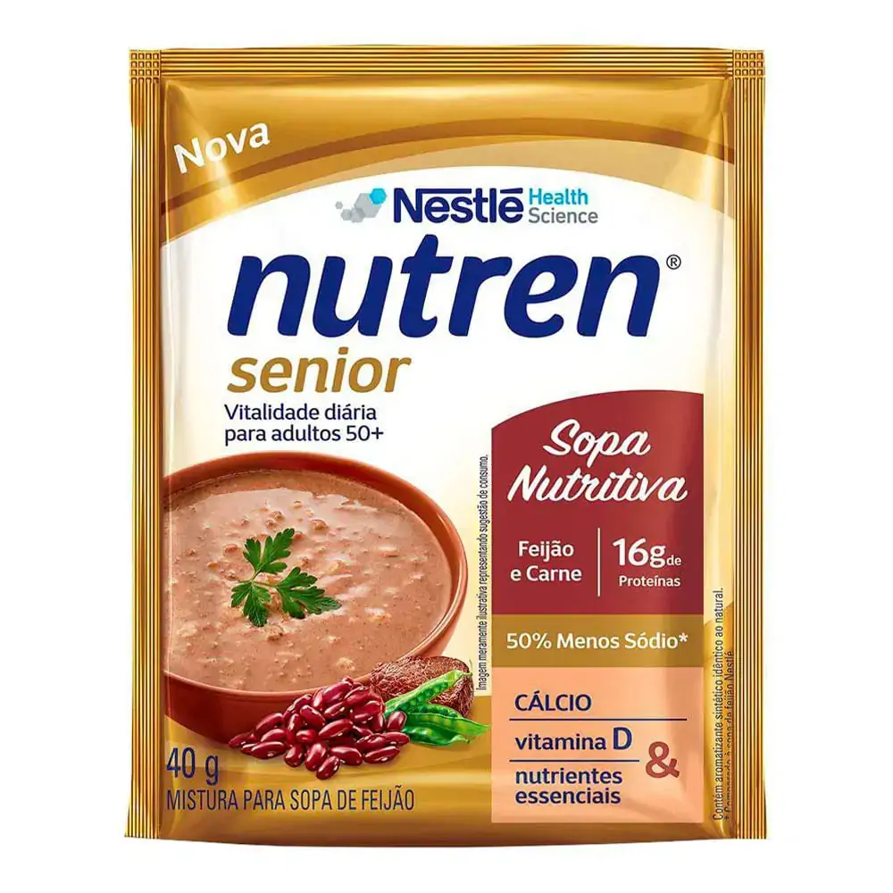 Sopa Feijão e Carne Nutren Senior Sachê 40g
