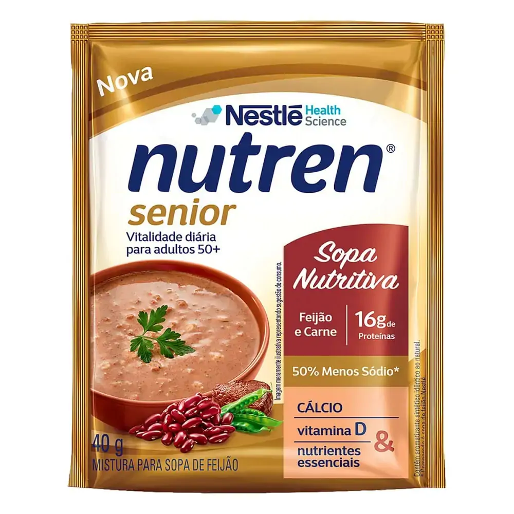 Complemento Alimentar Nestlé Nutren Senior Sopa Feijão E Carne 40g