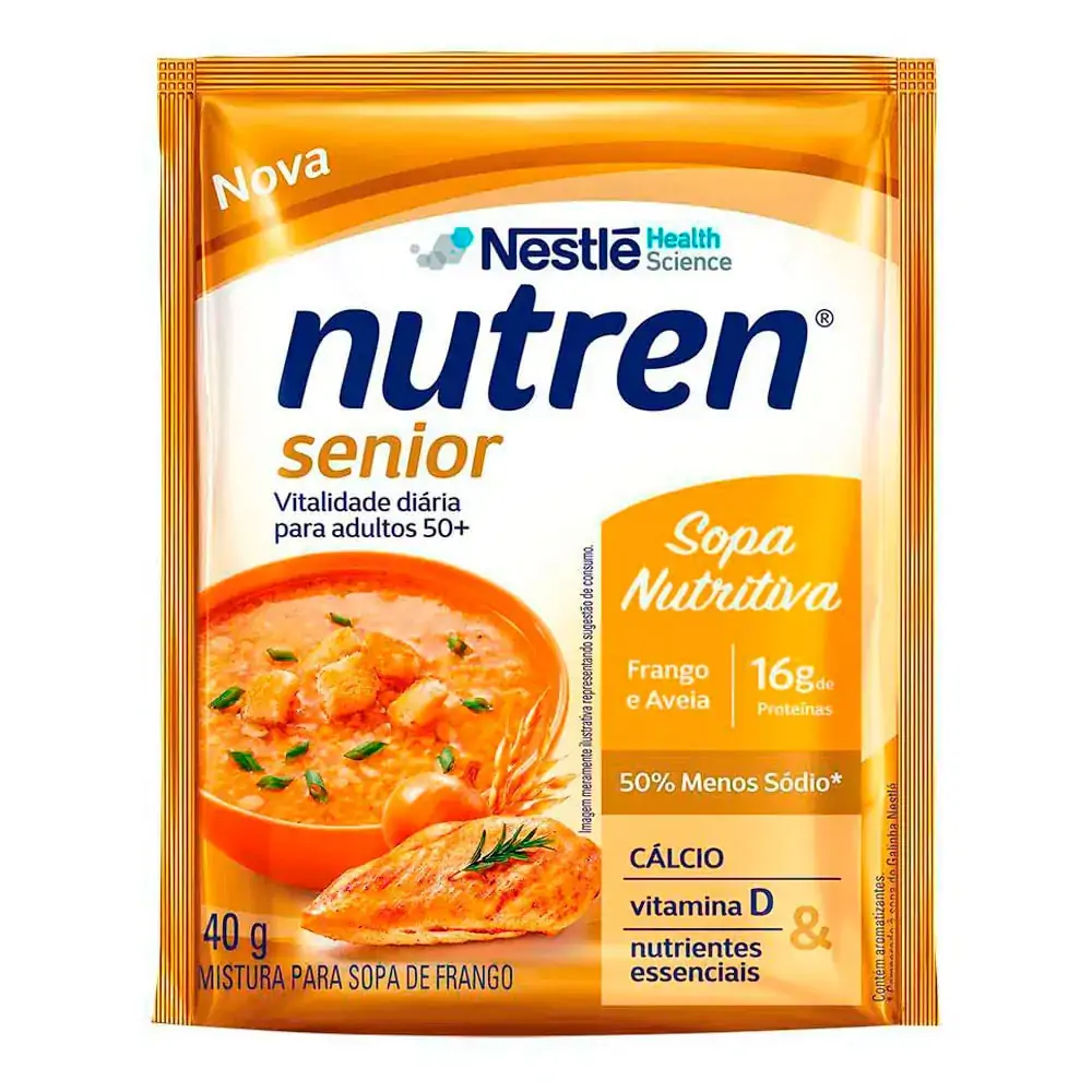 Sopa Frango e Aveia Nutren Senior Sachê 40g