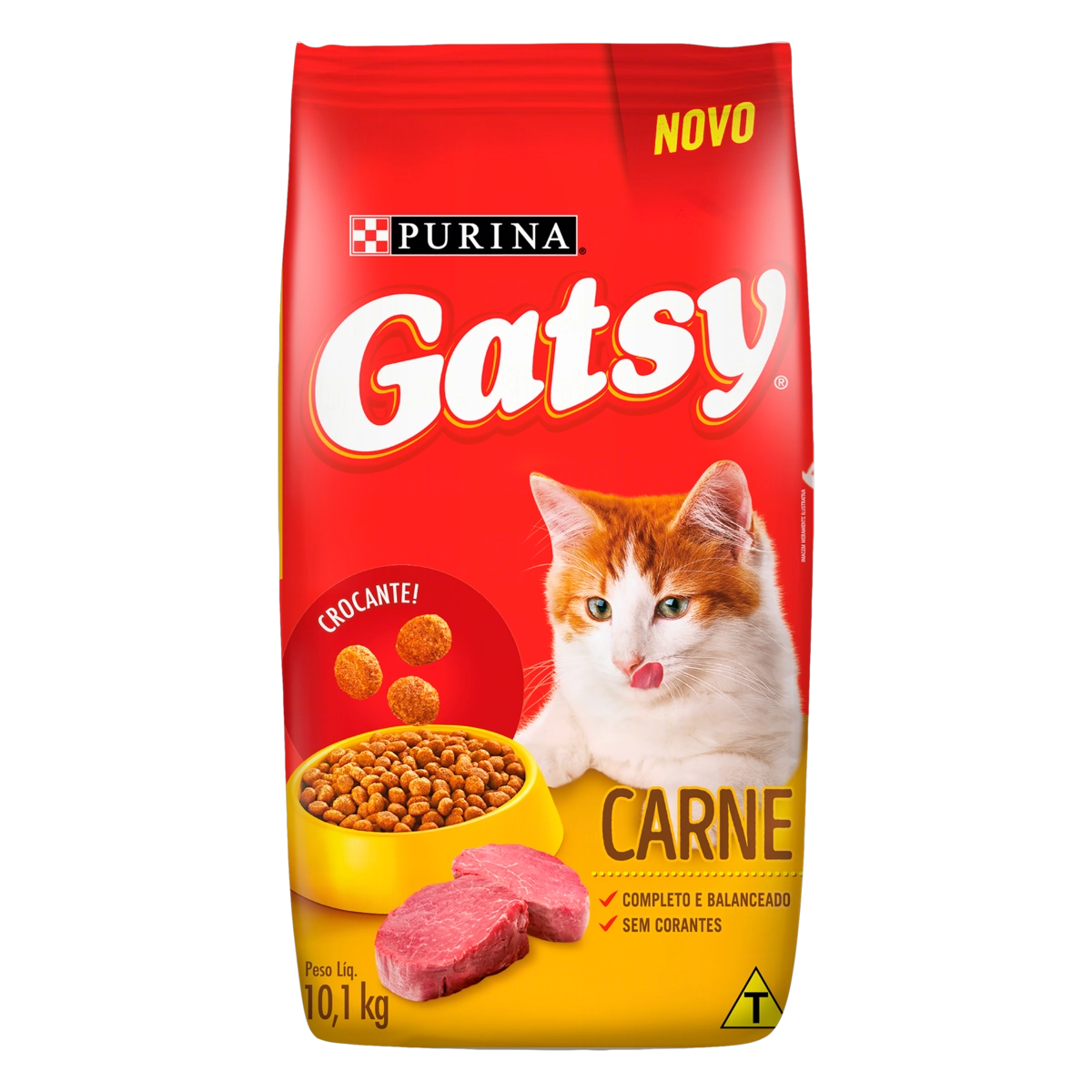 Alimento Para Gatos Carne Purina Gatsy Pacote 10,1kg