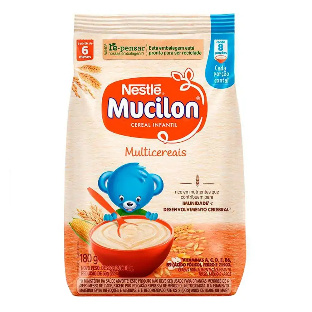 Cereal Infantil Mucilon Multicereais 180g