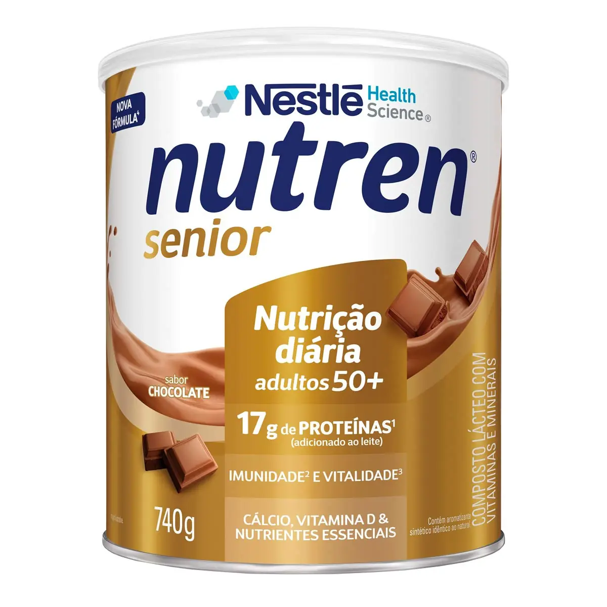 Composto Lácteo Chocolate Nutren Senior Lata 740g