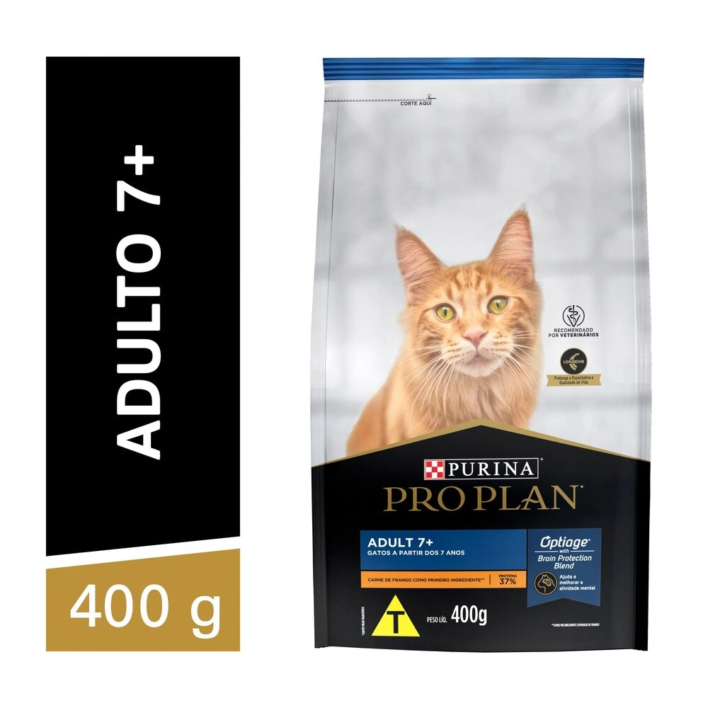 Ração Pro Plan Gatos Adultos 7+ Frango