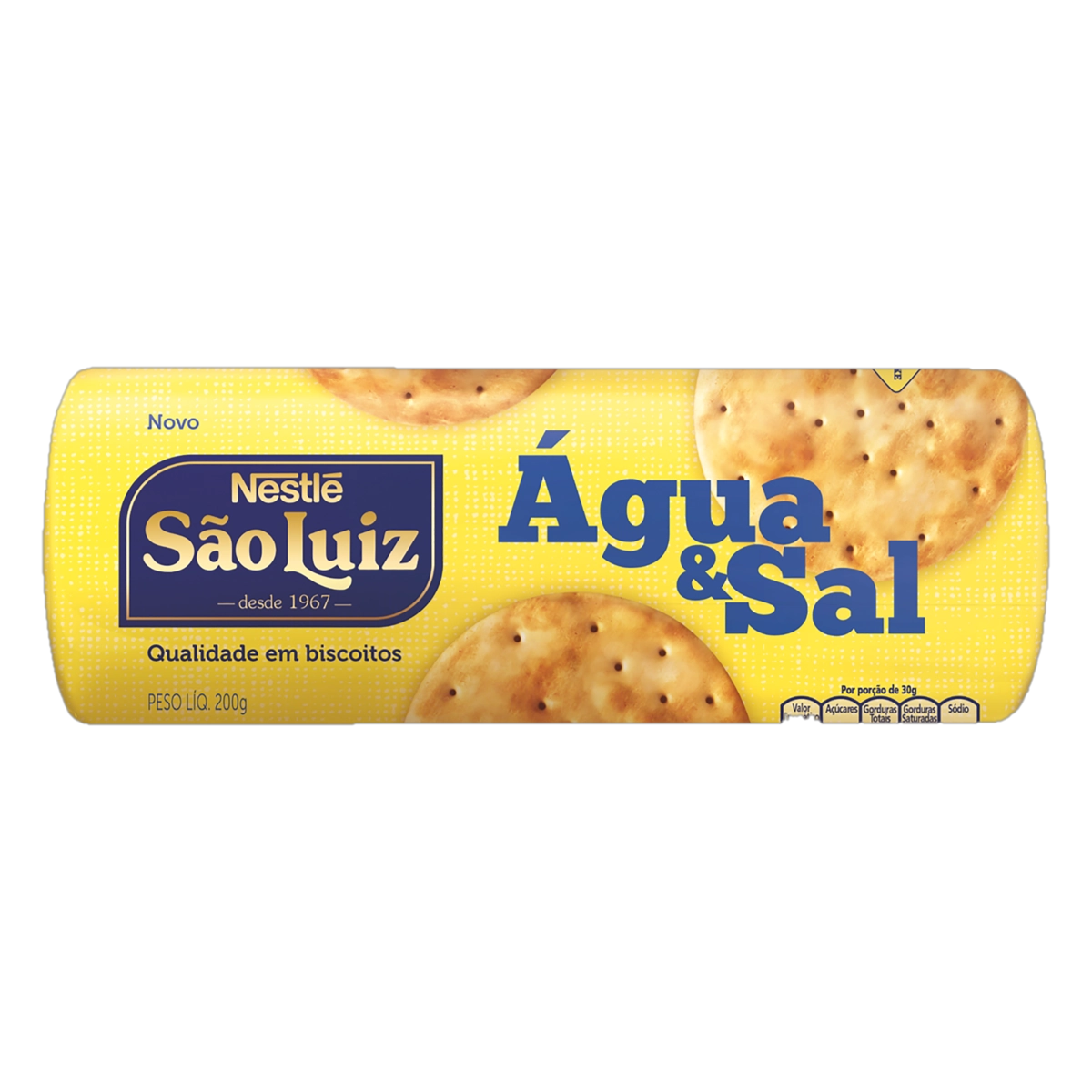 Biscoito água E Sal Nestlé São Luiz Pacote 200g