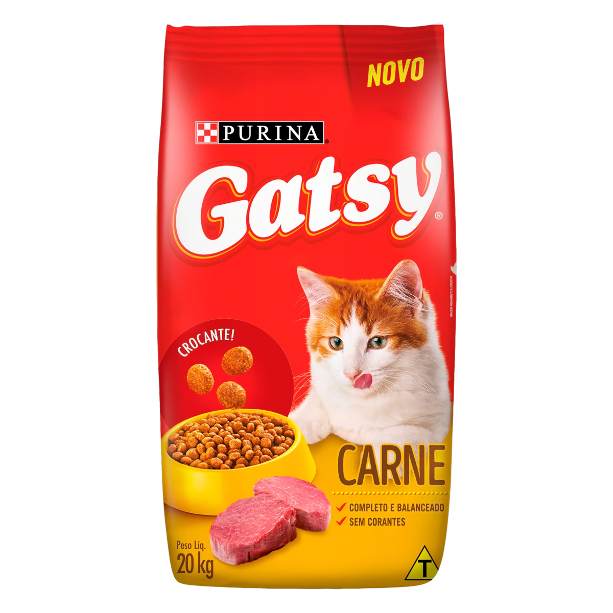 Alimento Para Gatos Adultos Carne Purina Gatsy Pacote 20kg