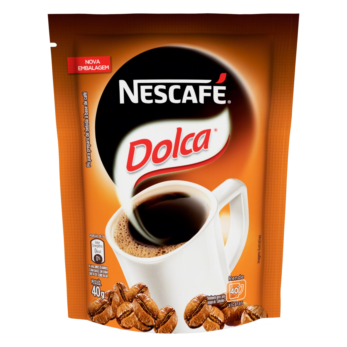 Café Em Pó Nescafé Dolca Sachê 40g