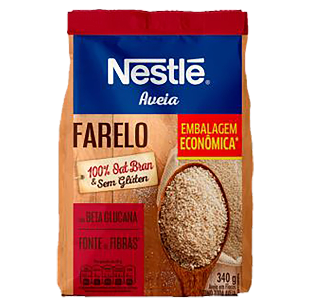 Farelo De Aveia Nestlé Pacote 340g Embalagem Econômica