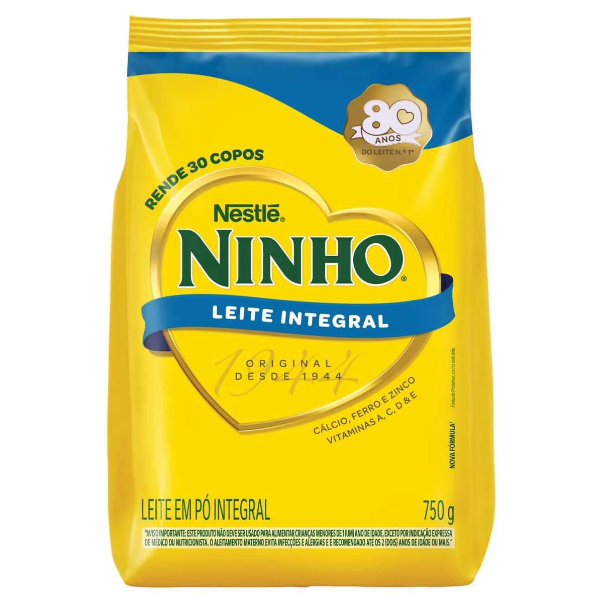 Leite em Pó Ninho Integral Sachet 750g