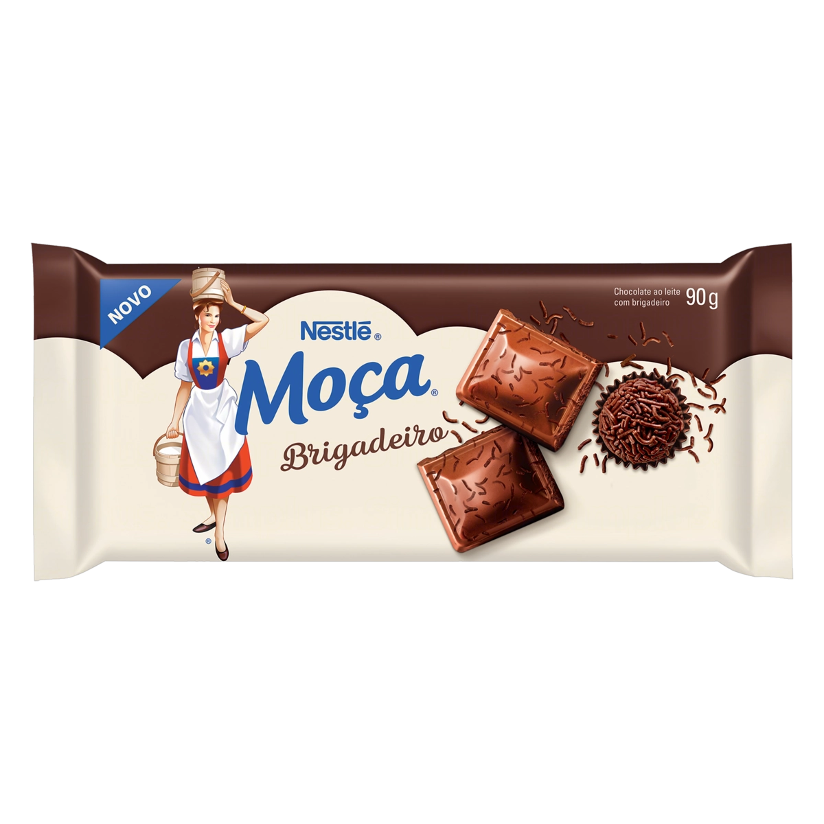 Chocolate Ao Leite Brigadeiro Moça Pacote 90g