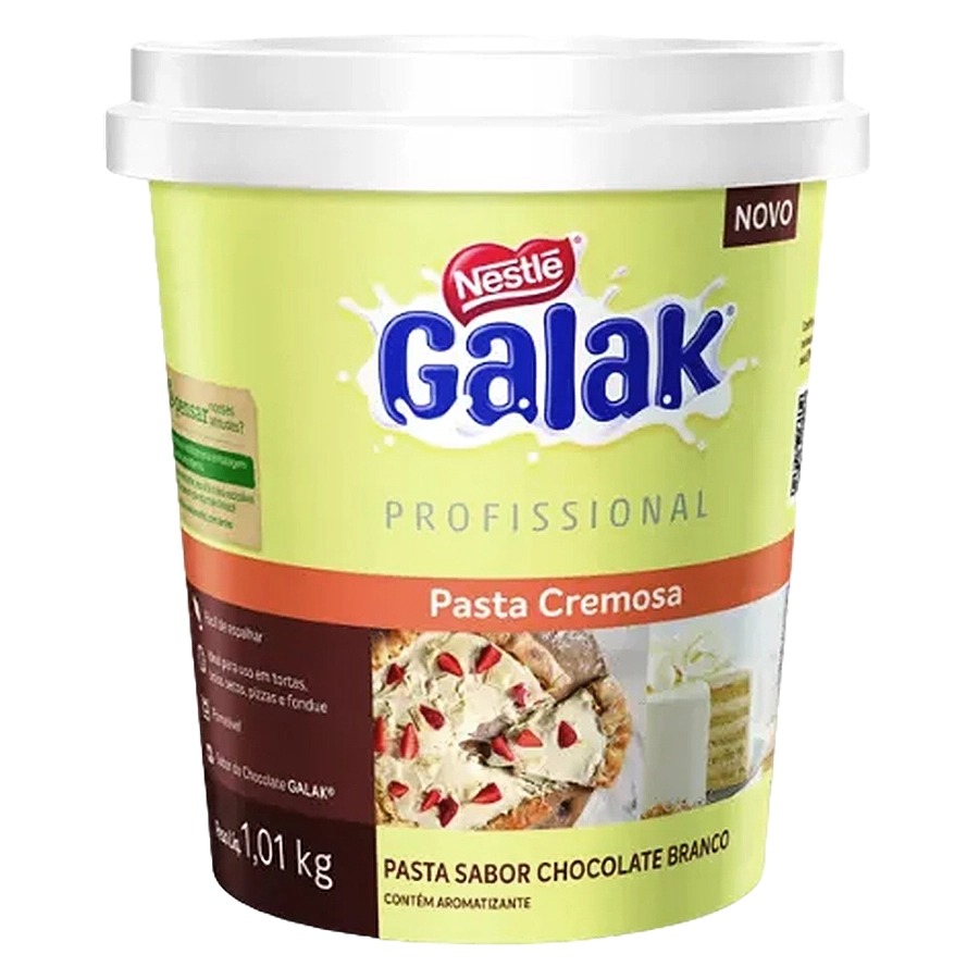 Recheio Chocolate Branco Galak Profissional Pote 1,01kg