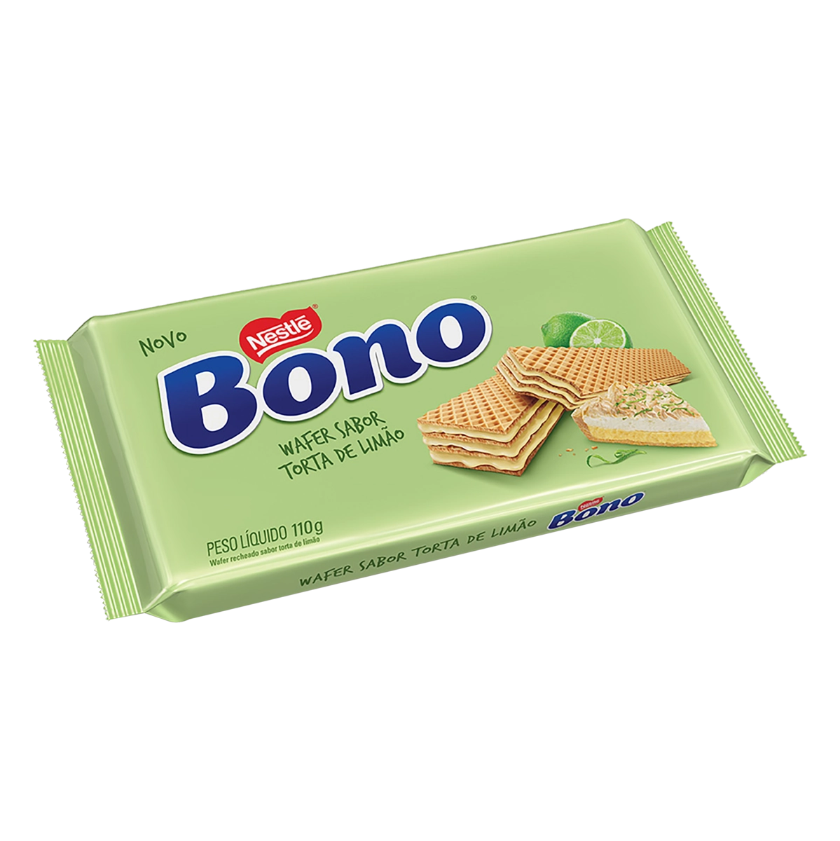 Biscoito Wafer Recheio Limão Bono Pacote 110g