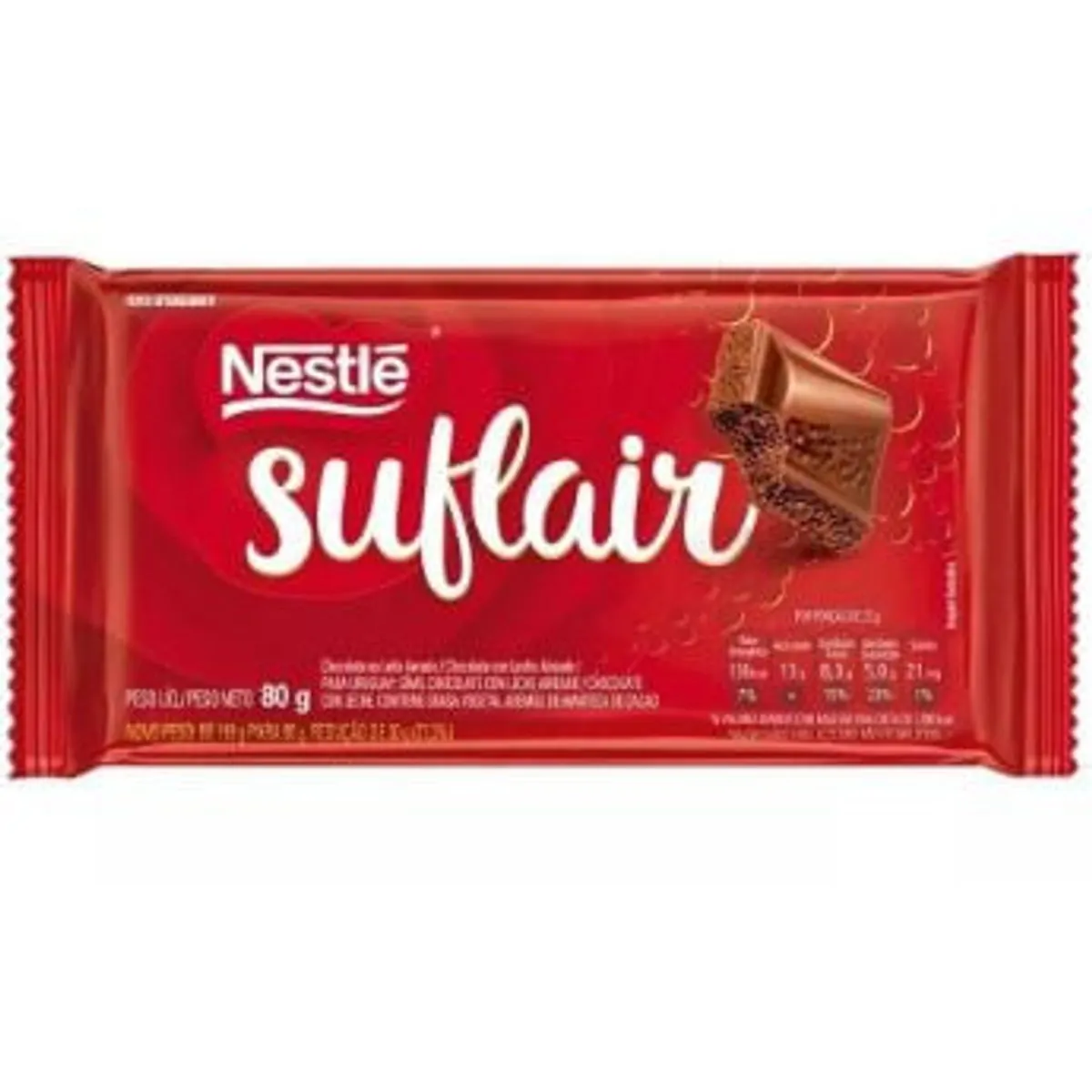 Chocolate SUFLAIR ao Leite 80g