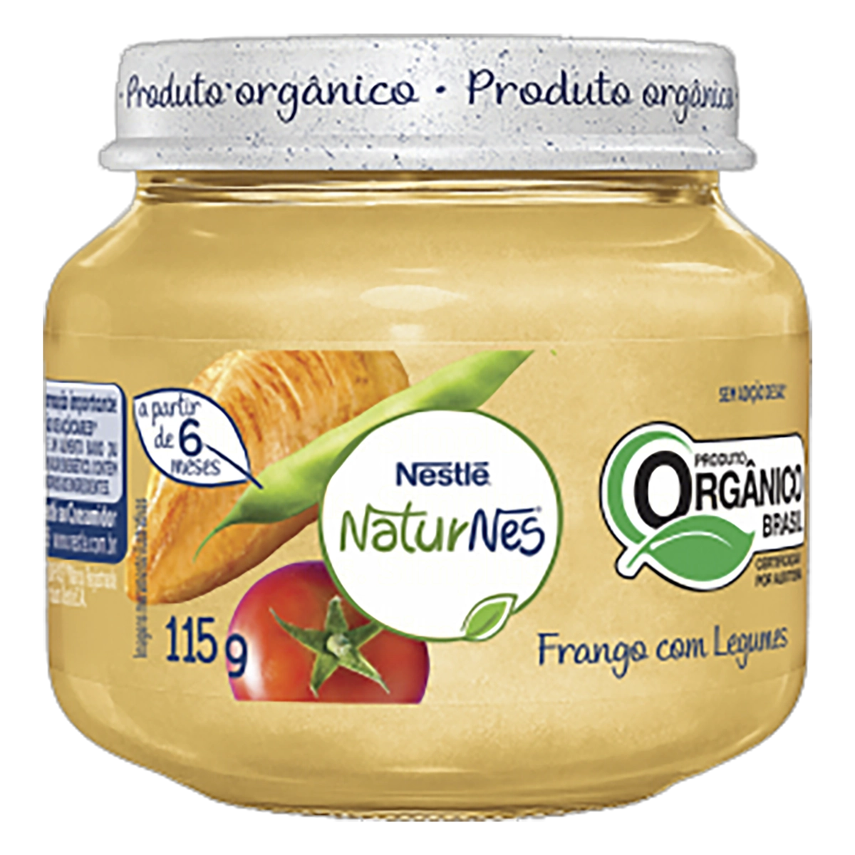 Papinha Orgânica Nestlé NATURNES Frango com Legumes 115g