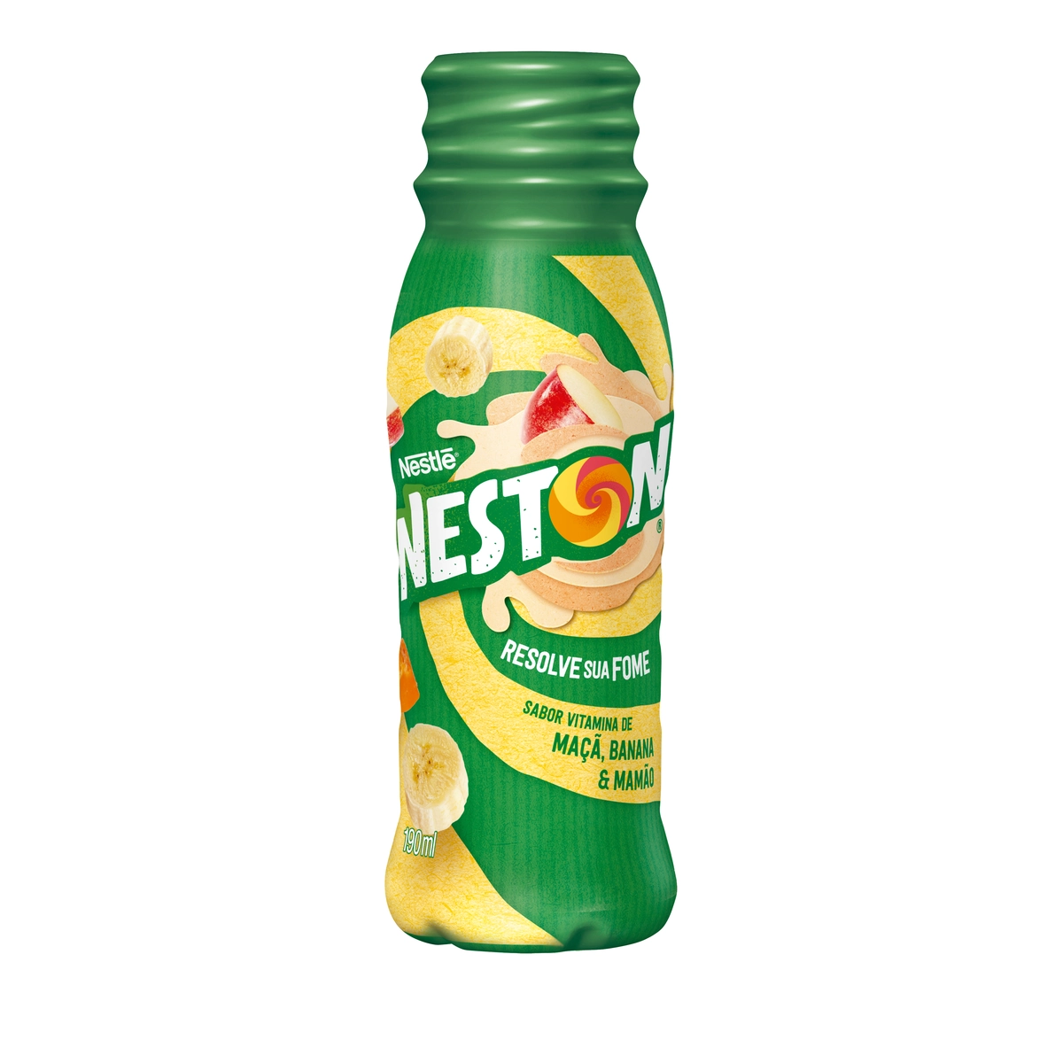 Bebida Láctea Vitamina De Maçã, Banana Mamão Neston Frasco 190ml