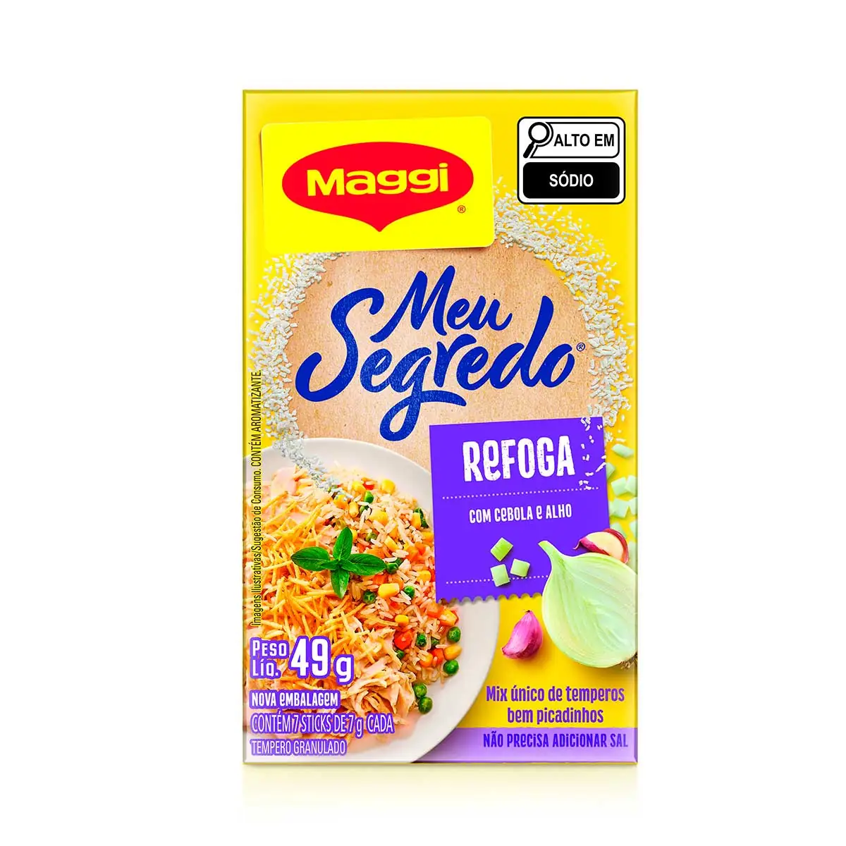 Tempero Maggi Meu Segredo Alho e Cebola 49g