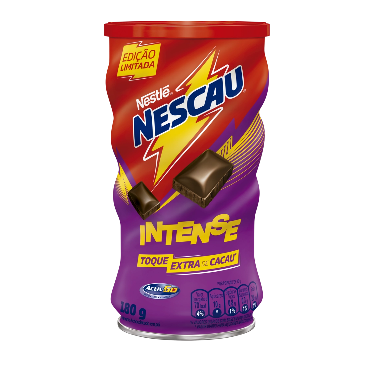Achocolatado em Pó Nescau Intense Lata 180g