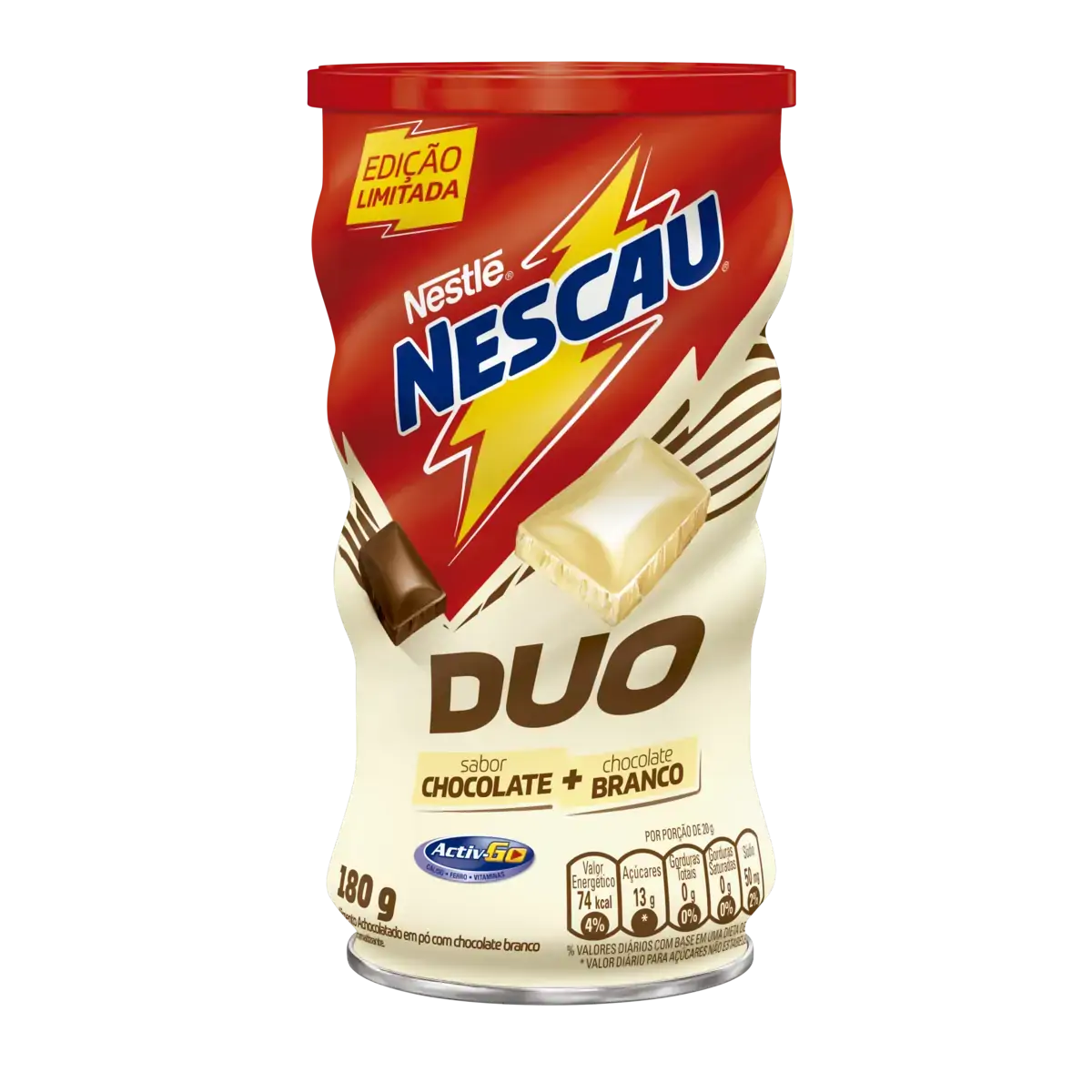 Achocolatado Pó Duo Nescau Lata 180g