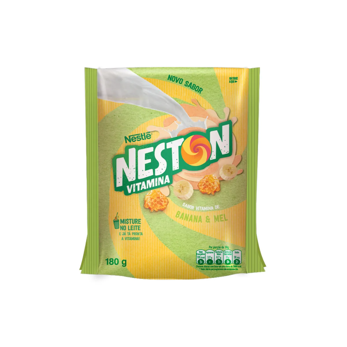 Pó para Preparo de Bebida Neston Vitamina de Banana & Mel 180 g