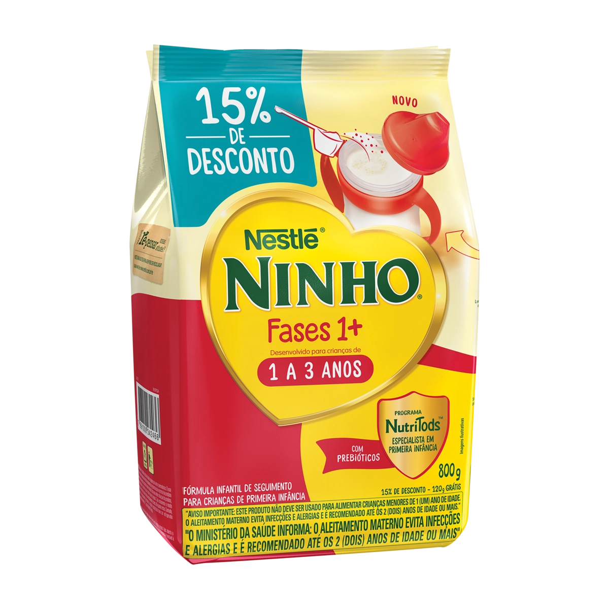 Fórmula Infantil Ninho Fases 1 Pacote 800g Grátis 15 De Desconto