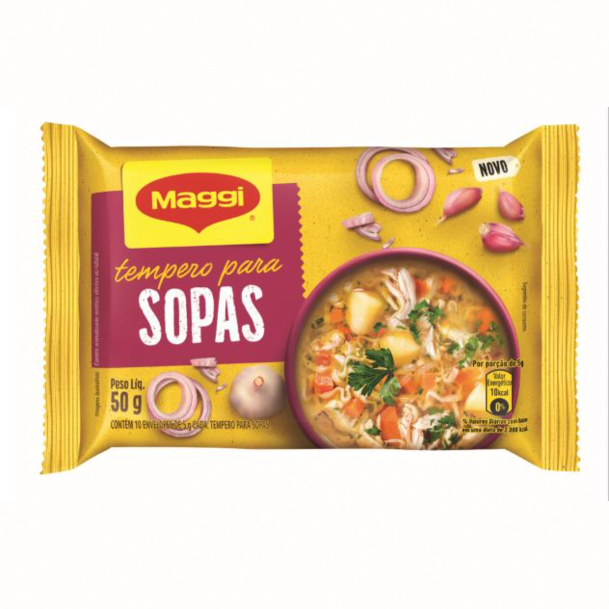 Tempero para Sopas Maggi Pacote 50g 10 Unidades