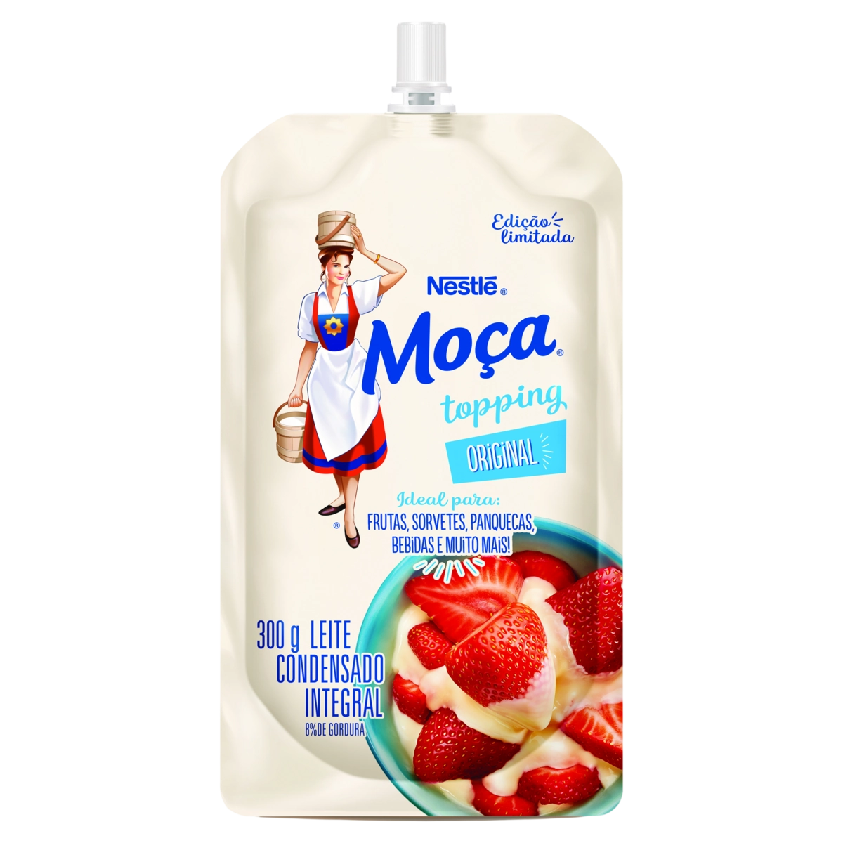 Leite Condensado Integral Original Moça Topping Squeeze 300g