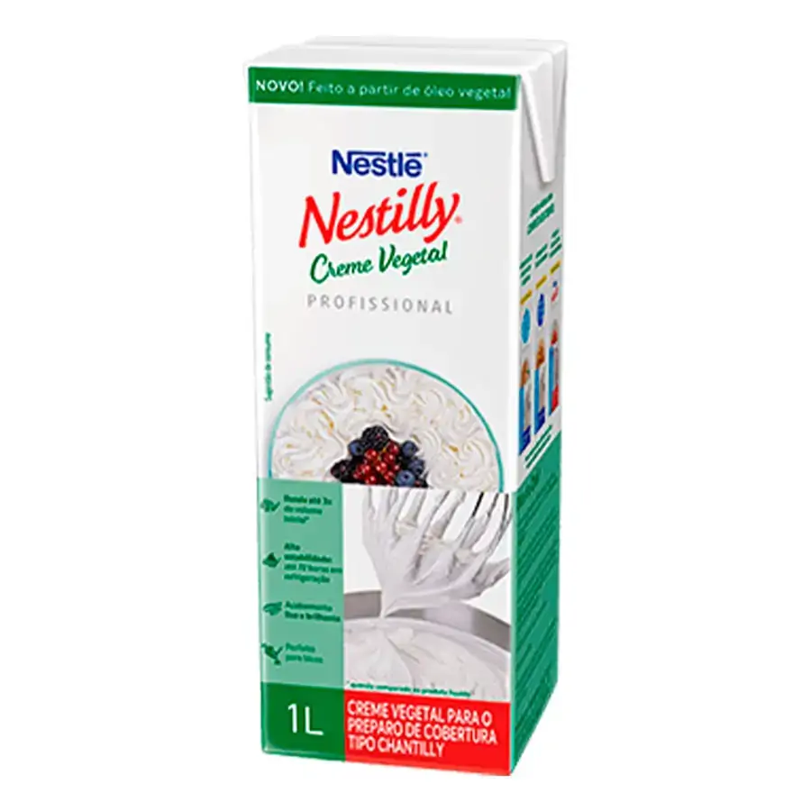 Creme Chantilly Vegetal Nestilly Profissional Caixa 1l