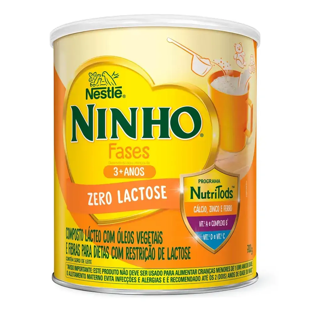 Composto Lácteo Zero Lactose Ninho Fases 700g