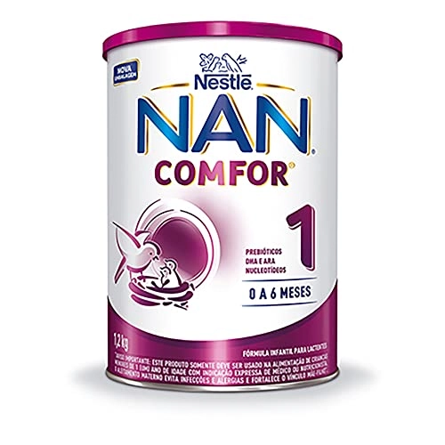 Fórmula Infantil Para Lactentes 0 A 6 Meses Nan Comfor Lata 1,2kg