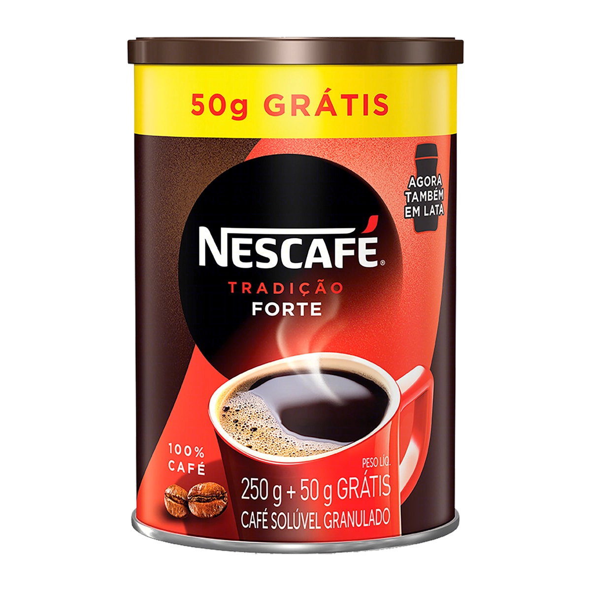 Café Solúvel Granulado Forte Nescafé Tradição Lata 300g Grátis 50g