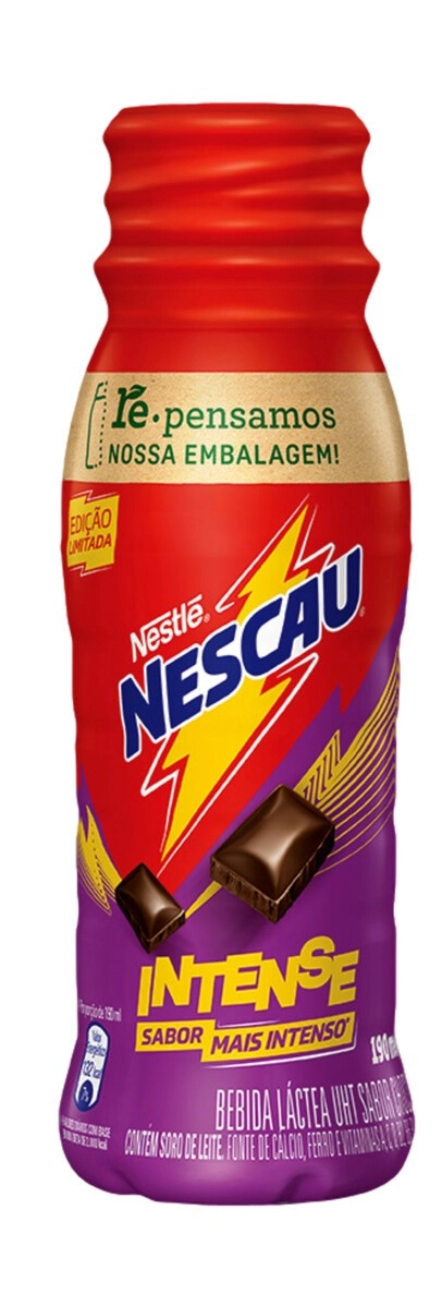 Bebida Láctea Uht Chocolate Nescau Intense Frasco 190ml
